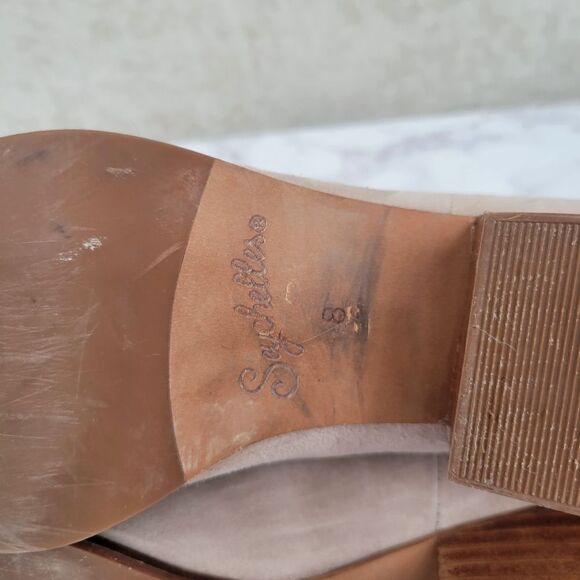 Seychelles Leather Floodplain Sand Suede Leather Ankle Booties Women's Size 8 - Picture 11 of 16